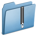 Blue Zip icon